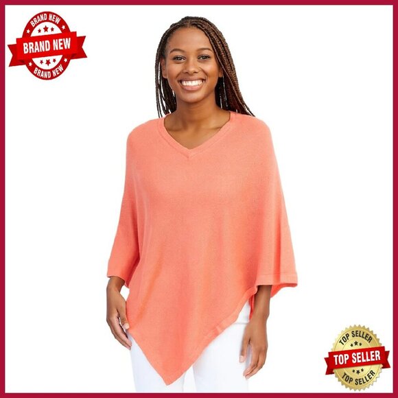 Luxury Merino Wool Poncho Wrap Shawl One Size Soft 40x56